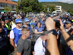 Кресна - горски служители - протест