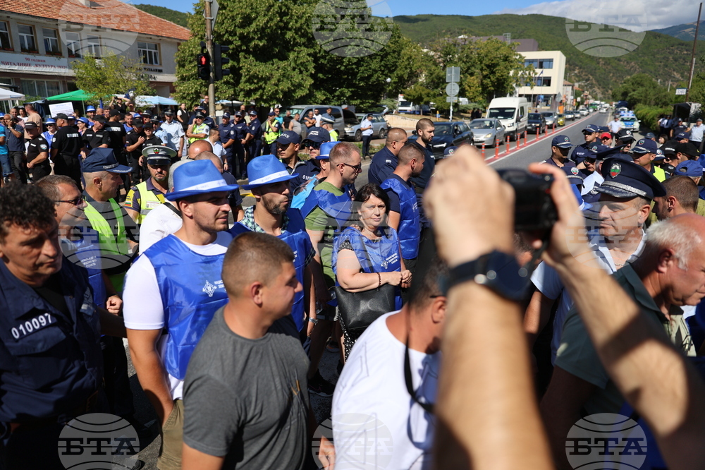 Кресна - горски служители - протест