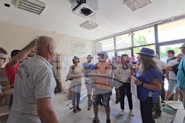 Кресна - горски служители - протест