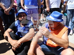 Кресна - горски служители - протест