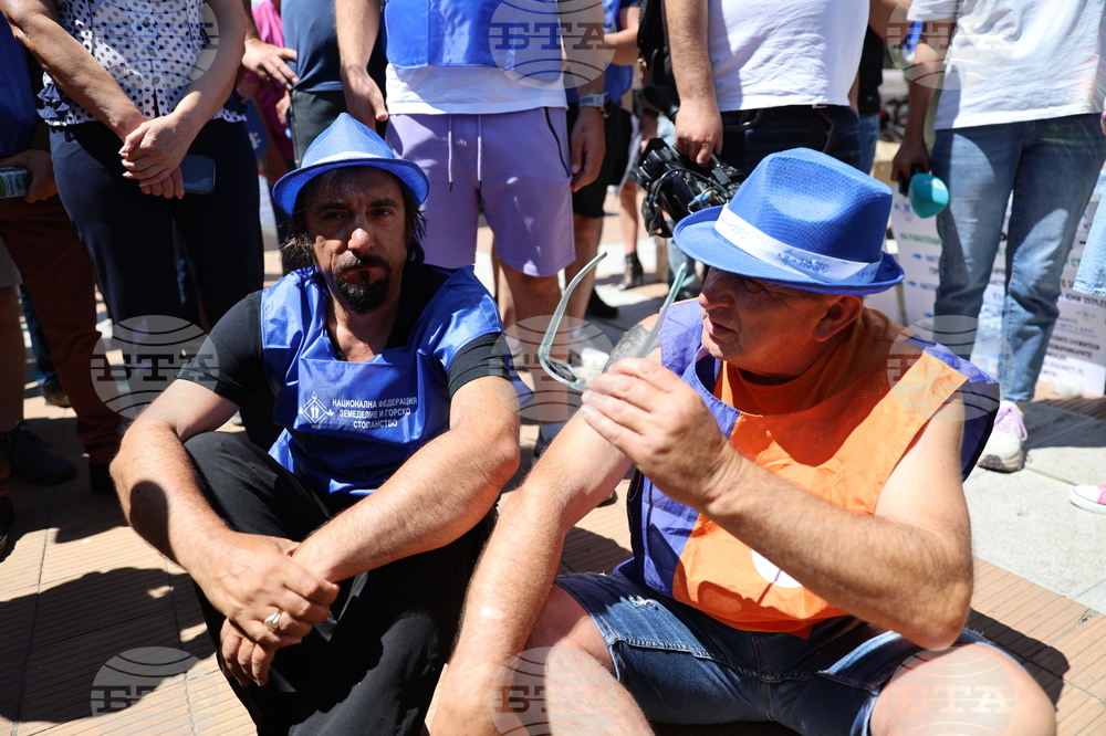 Кресна - горски служители - протест