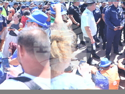 Кресна - горски служители - протест