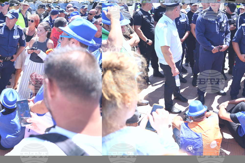 Кресна - горски служители - протест