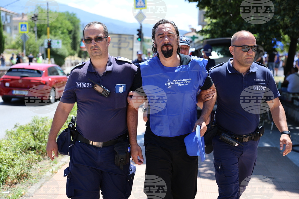 Кресна - горски служители - протест