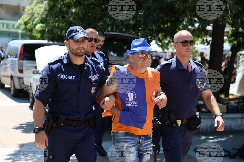 Кресна - горски служители - протест