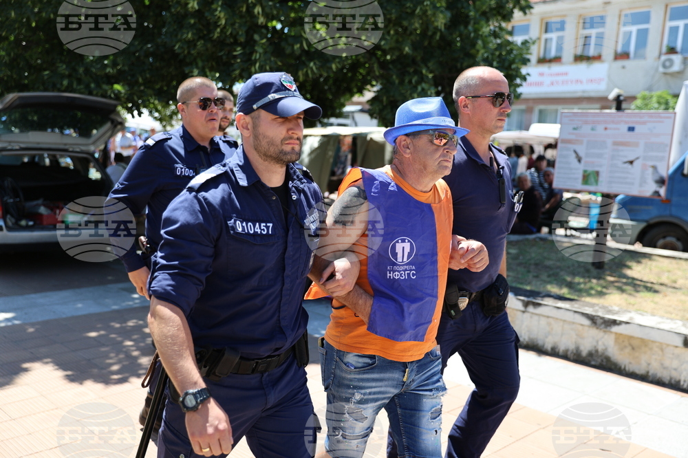 Кресна - горски служители - протест