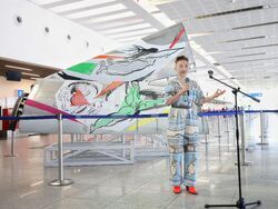 Бургас - летище - скулптура - откриване