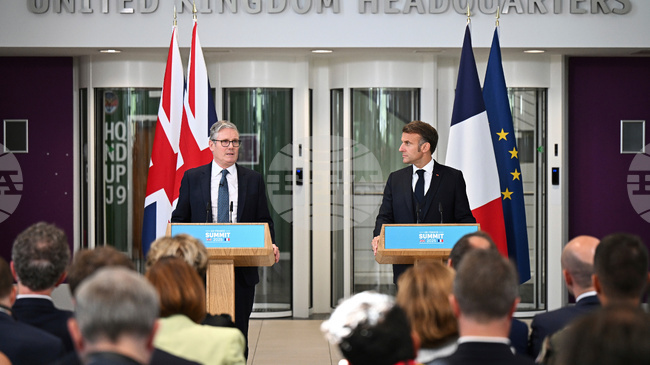 Стармър и Макрон се ангажираха с постигането на справедлив и траен мир в Украйна