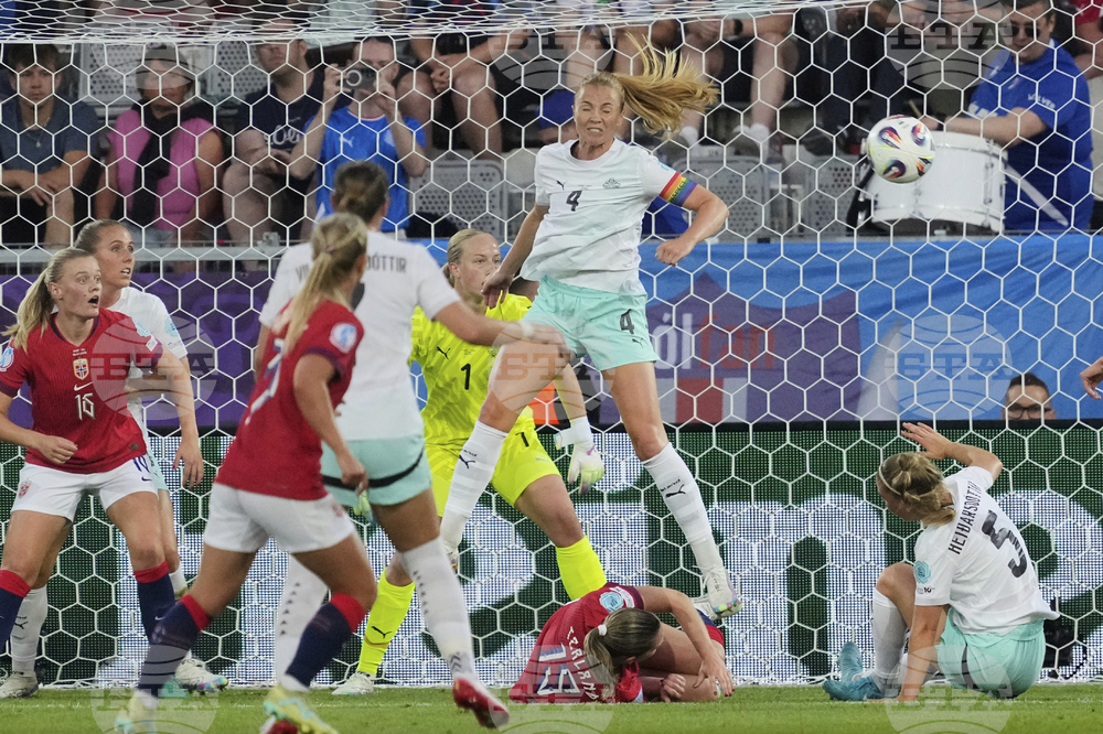 Euro 2025 Norway Iceland Soccer