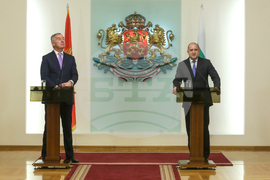 Румен Радев - Мило Джуканович - пресконференция