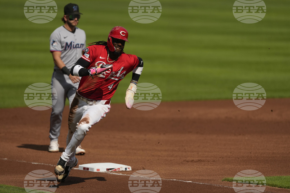 Marlins Reds Baseball