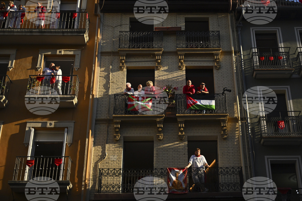 APTOPIX Spain Running of the Bulls