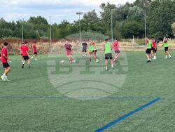 Министърът на образованието и науката Красимир Вълчев се включи в инициативата на Спортното училище "Генерал Владимир Стойчев" за популяризиране на спорта сред учениците. Снимка: МОН