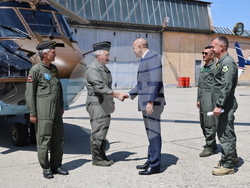 Авиобаза Крумово - Румен Радев - посещение