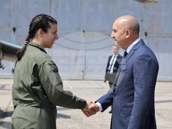 Авиобаза Крумово - Румен Радев - посещение