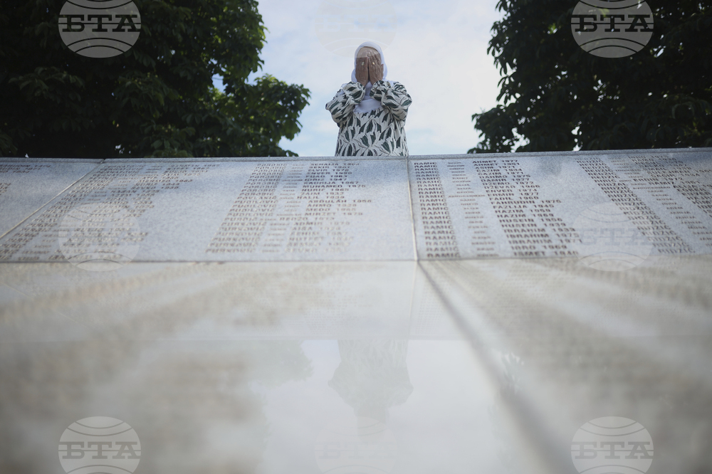 APTOPIX Bosnia Srebrenica Anniversary