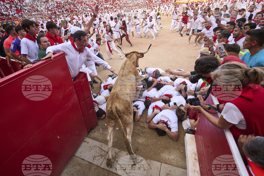 APTOPIX Spain Running of the Bulls