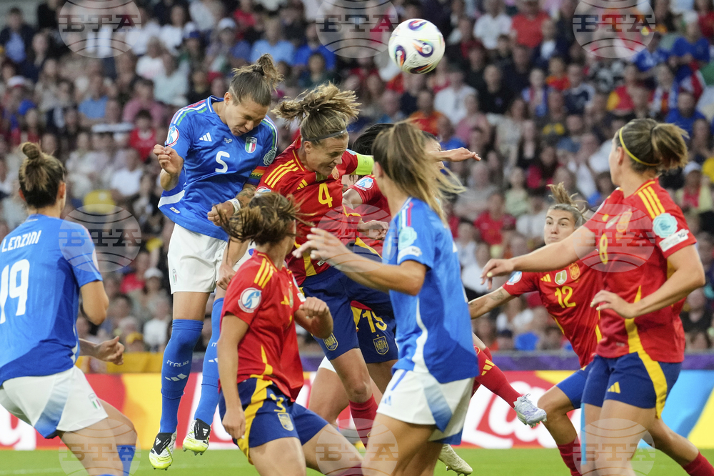 Euro 2025 Italy Spain Soccer
