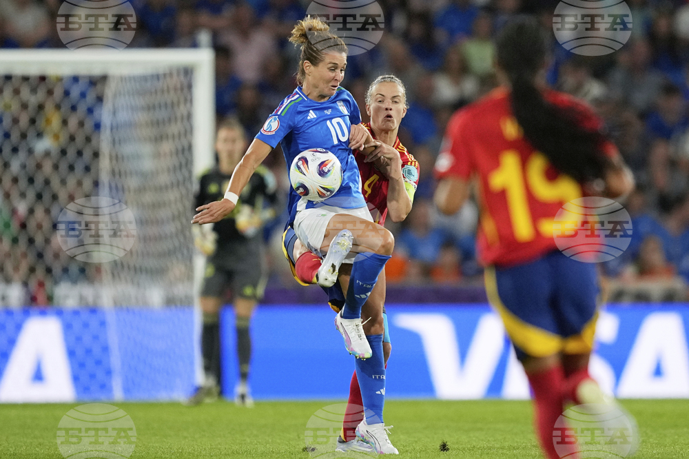 Euro 2025 Italy Spain Soccer