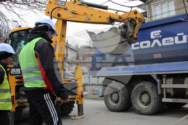 Разград - проект - подмяна на водопроводи - първа копка