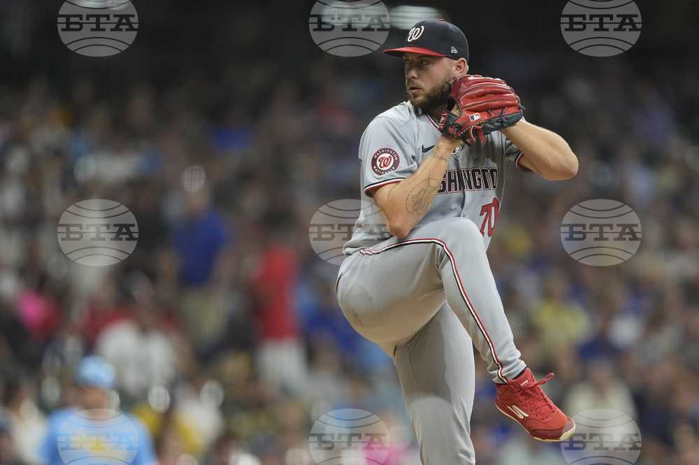 Nationals Brewers Baseball