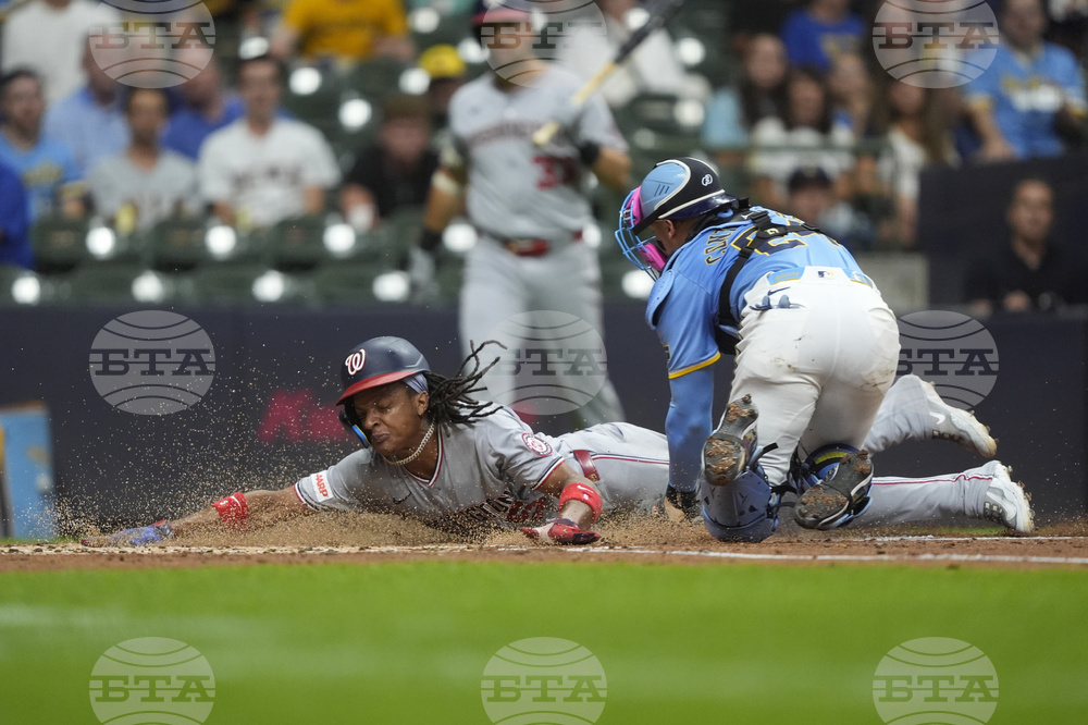 Nationals Brewers Baseball