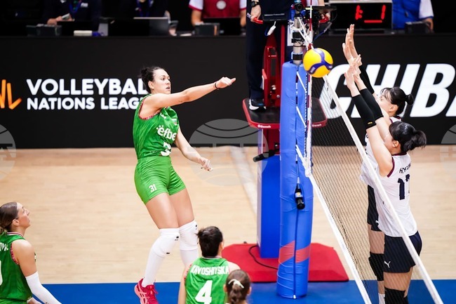 България се наложи над Република Корея след тайбрек и постигна четвърта победа в Лигата на нациите по волейбол при жените