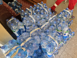 Брезник - бедствено положение - пункт за раздаване на вода