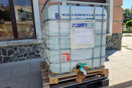 Брезник - бедствено положение - пункт за раздаване на вода