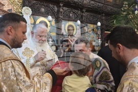 Троян - Троянски манастир - въдворяване на новия игумен Драговитийски епископ Василий