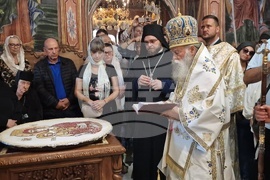 Троян - Троянски манастир - въдворяване на новия игумен Драговитийски епископ Василий