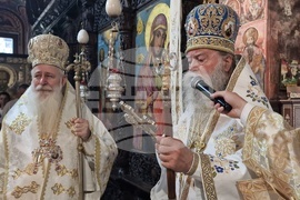 Троян - Троянски манастир - въдворяване на новия игумен Драговитийски епископ Василий