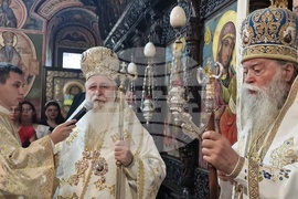 Троян - Троянски манастир - въдворяване на новия игумен Драговитийски епископ Василий