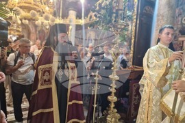 Троян - Троянски манастир - въдворяване на новия игумен Драговитийски епископ Василий