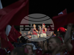 Euro 2025 Poland Denmark Soccer
