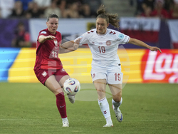 Euro 2025 Poland Denmark Soccer