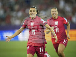 Euro 2025 Poland Denmark Soccer