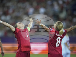 Euro 2025 Poland Denmark Soccer
