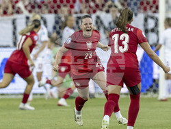 Euro 2025 Poland Denmark Soccer