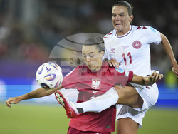Euro 2025 Poland Denmark Soccer