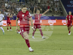 Euro 2025 Poland Denmark Soccer