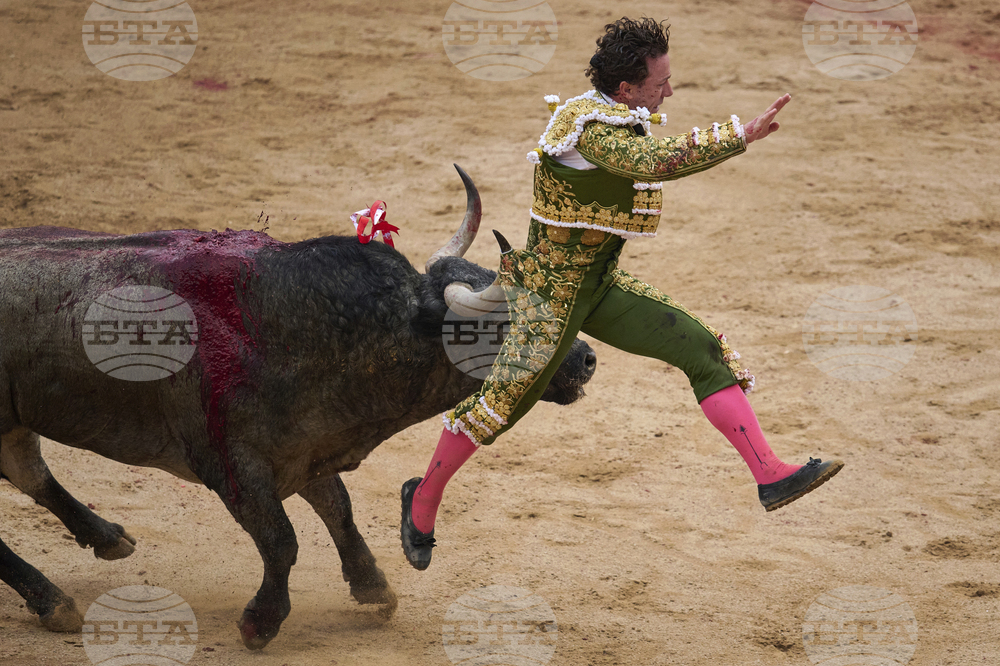 APTOPIX Spain Running of the Bulls