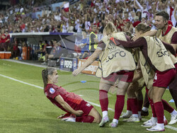 Euro 2025 Poland Denmark Soccer