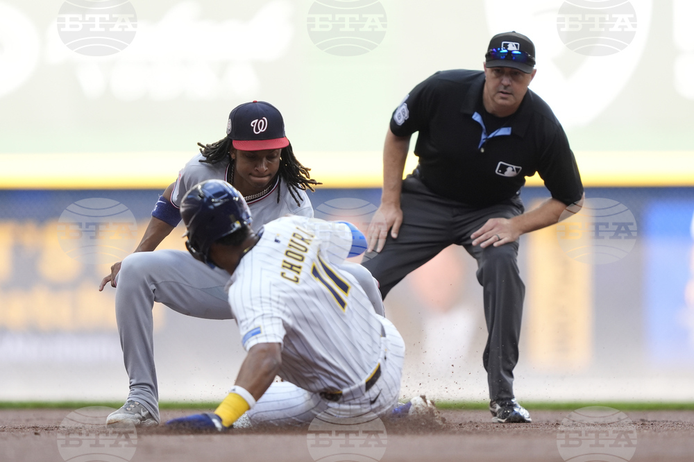Nationals Brewers Baseball