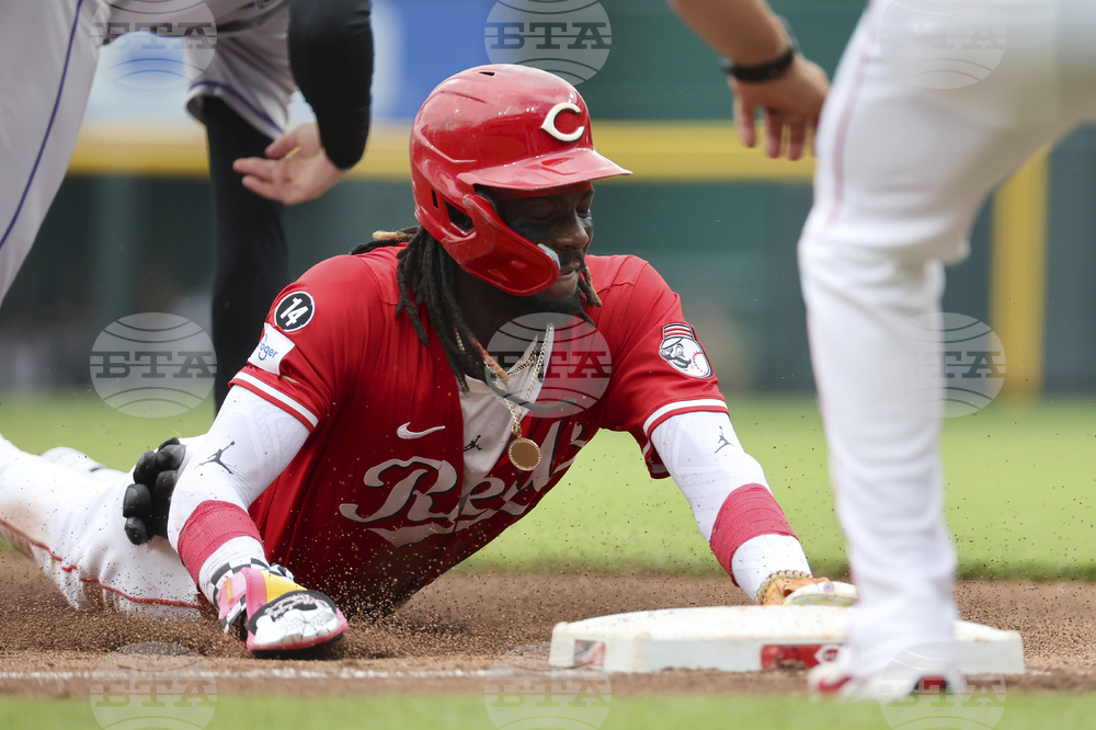Reds Rockies Baseball