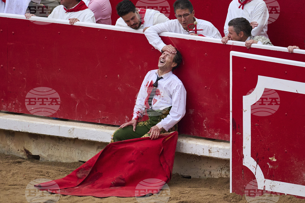 APTOPIX Spain Running of the Bulls