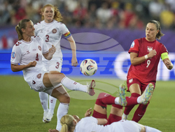Euro 2025 Poland Denmark Soccer