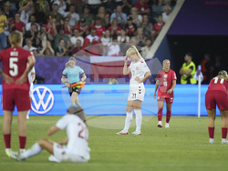 Euro 2025 Poland Denmark Soccer