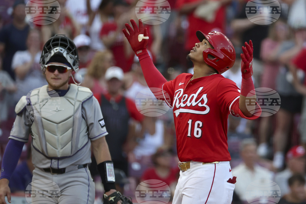 Reds Rockies Baseball