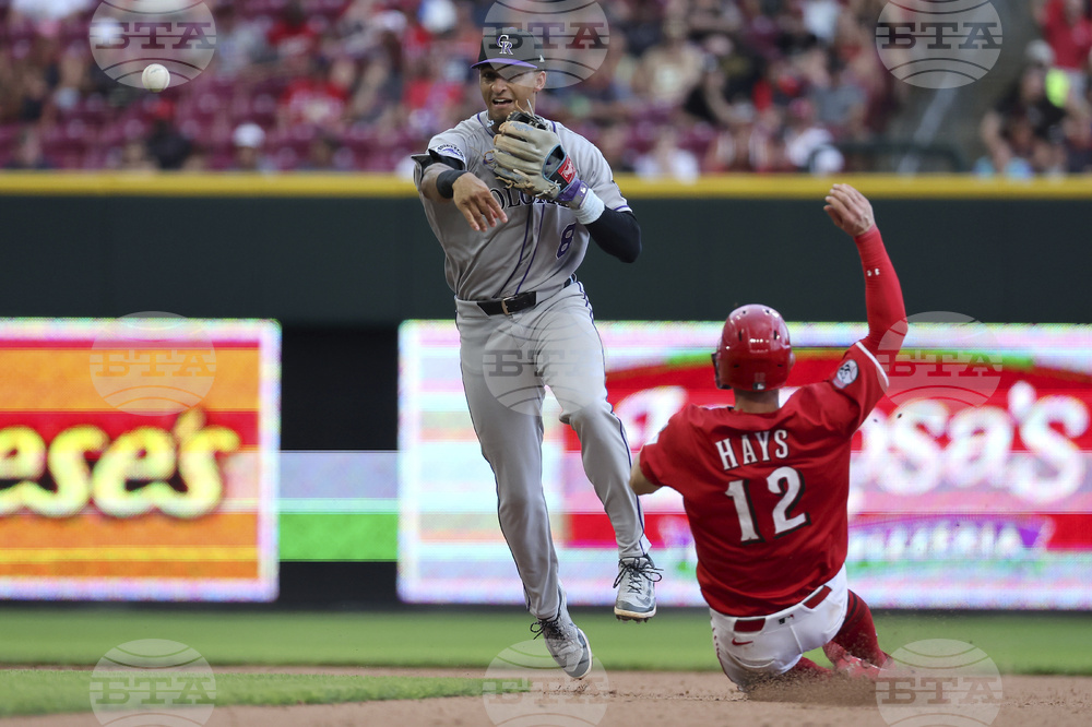 Reds Rockies Baseball